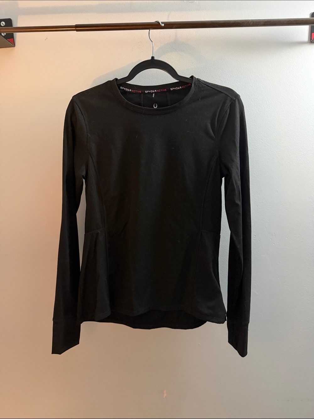 Spyder Black Long-Sleeve Women's Athletic Top